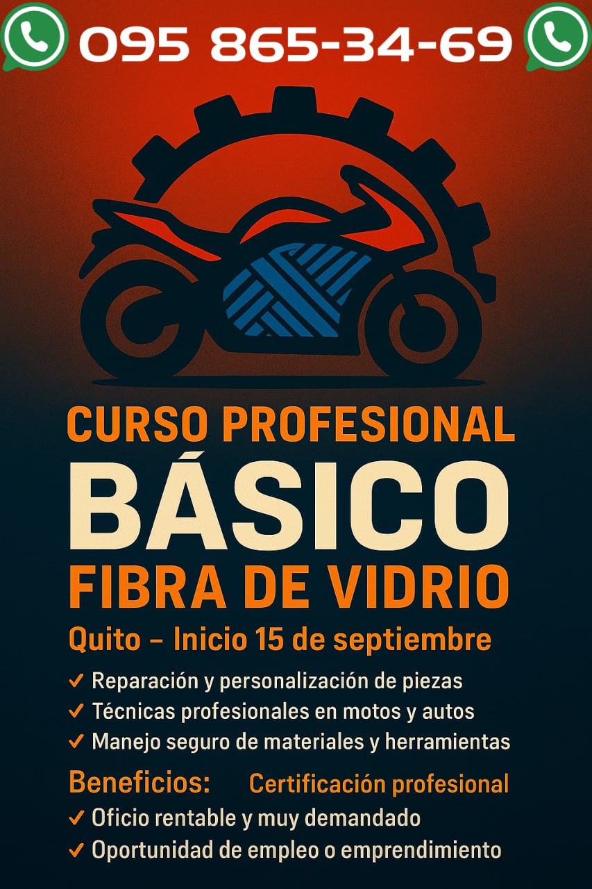 Curso profesional de fibra de vidrio